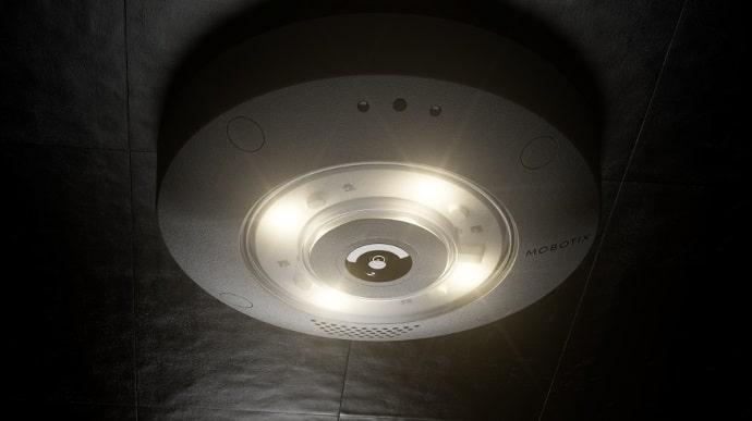 IR and white light combined in one camera