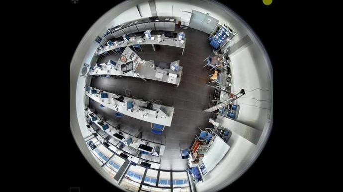 IR and white light combined in one camera MOBOTIX