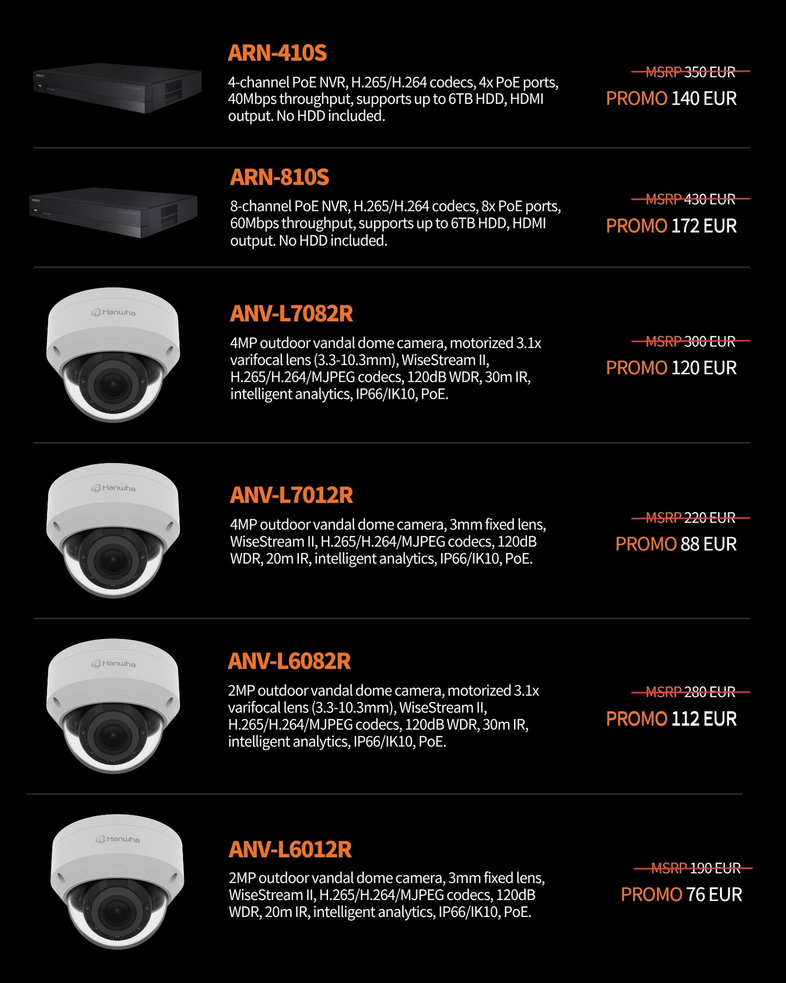 Hanwha Vision A series summer promo