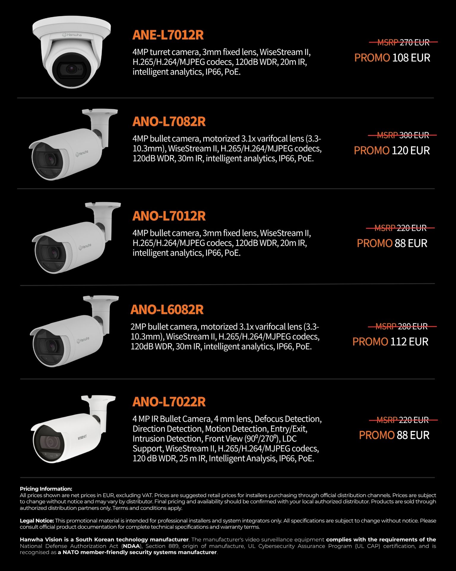 Hanwha Vision A series summer promo